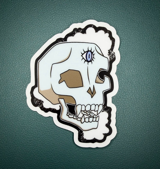 Evil eye energy vampire seasonal Halloween sticker, original designed durable waterproof sticker