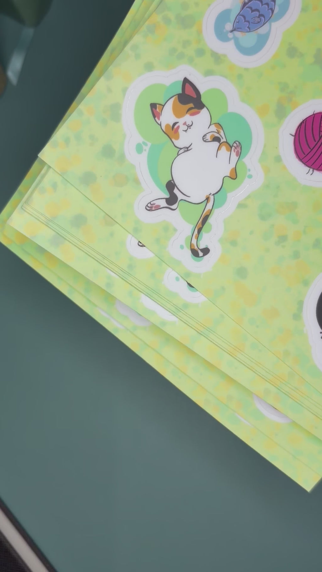 RSD- Calico Kitten 4" x 6" Matte Sticker Sheet